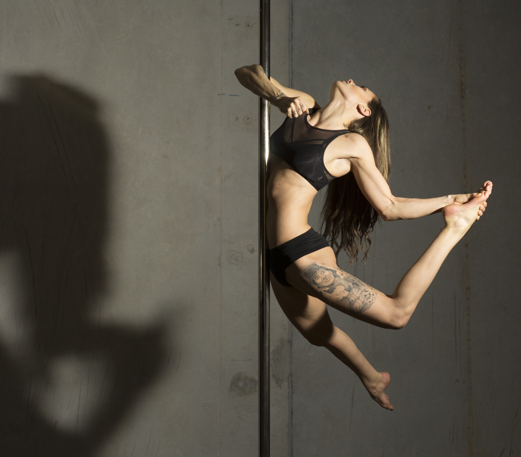 Pole dancer and instructor Leiah Luz of Vancouver, BC in Tantra Fitness